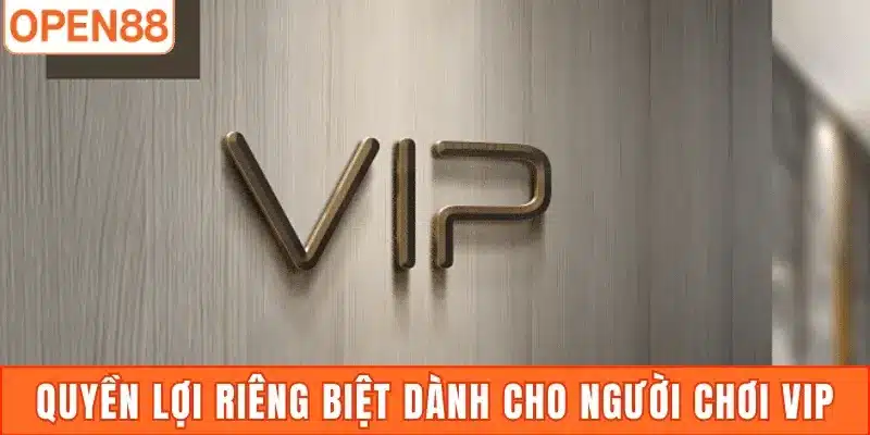 Quyền lợi riêng biệt dành cho người chơi VIP